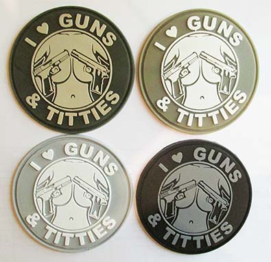I love guns and titties,  , PVC025 - I love guns and titties,  