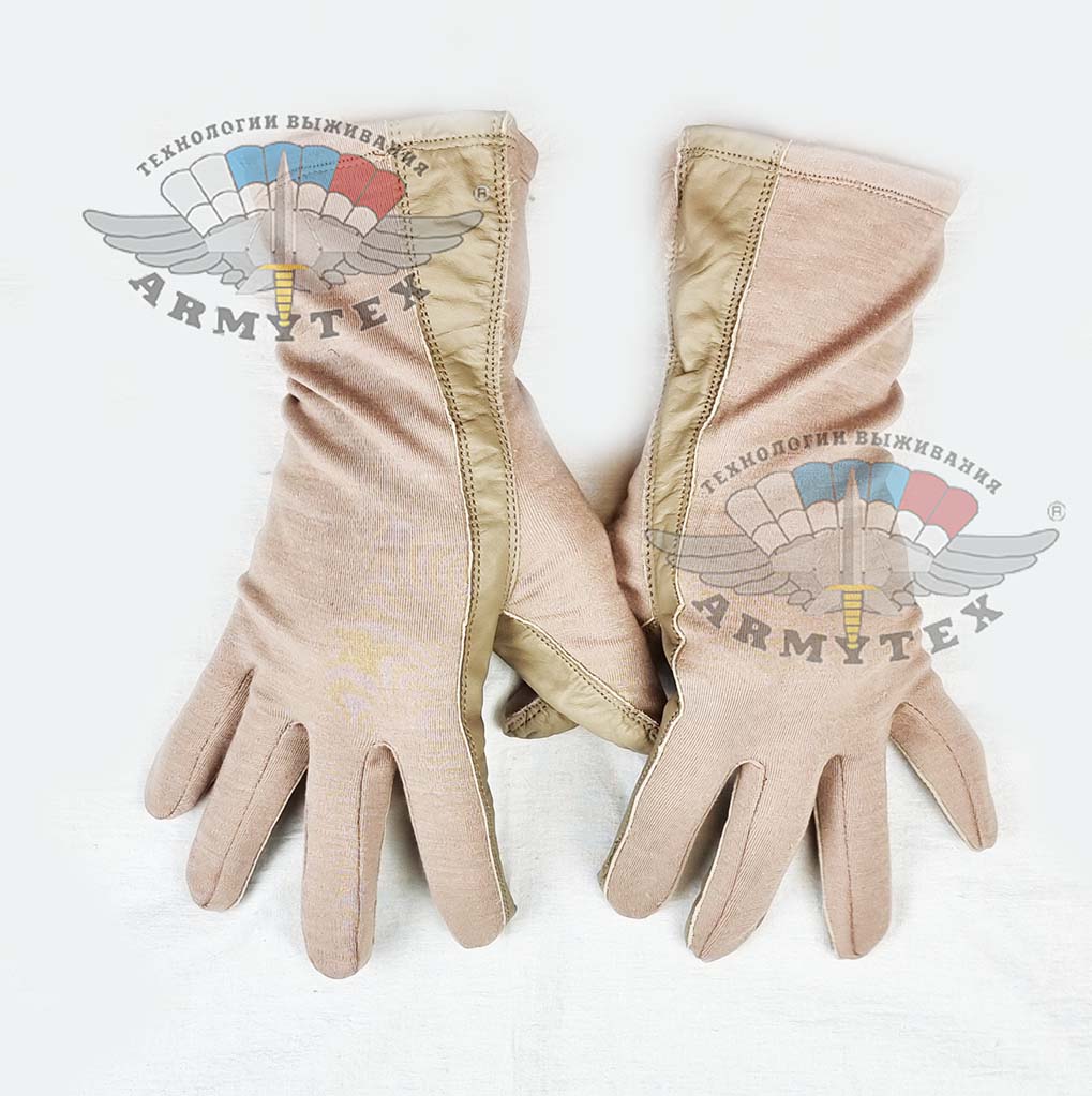 Перчатки Aviator с Nomex, D2160, песочные - Перчатки Aviator защитные с Nomex D2160. Цвет - песочные