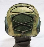 Маскировочный чехол М1330 для шлема OPS-CORE/БЗШ-ОС, мох зеленый - Чехол М1330 для шлема OPS-CORE или БЗШ-ОС. Вид сзади.