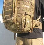 Рюкзак Sniper Packsack D350-hydro (с питьевым резервуаром), для переноски карабина. - Рюкзак Sniper Packsack D350, вид снизу-хвост заправлен.