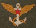 Знак военного воздухоплавателя ВВС РККА, RKK10 - Вышитый знак военного воздухоплавателя ВВС РККА