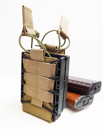 Double AK/M4 mag pouch, сдвоенный модульный подсумок М1310-2 - Double AK/M4 mag pouch, сдвоенный модульный подсумок М1310-2