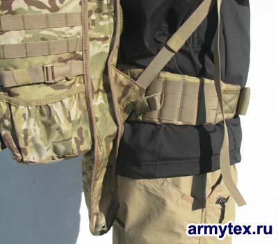 Рюкзак Sniper Packsack D350-hydro (с питьевым резервуаром), для переноски карабина. - Рюкзак Sniper Packsack D350, узел поясного ремня.